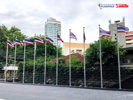 เสาธงอลูมิเนียม 6 เมตร รุ่นฐาน (FP-6BS)