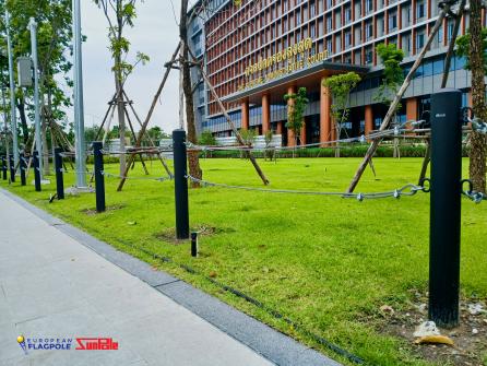เสาธงเหล็ก เสากั้นเหล็ก (SFP-30BS, FPA-11-F22)
