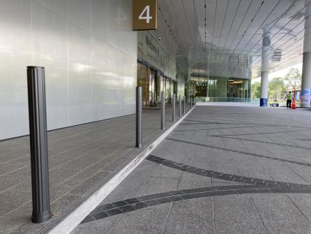 Aluminum bollard - removable type (Queen Sirikit National Convention Center)