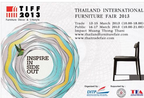 Thailand International Furniture Fair 2013 (TIFF 2013)