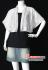 b19546-2 เสื้อคลุมคนอ้วน ปักเลื่อมสีขาวเงิน (ไม่รวมตัวใน) รุ่นนี้น้ำชา ใส่ออกรายการทีวีเลยจ๊ะ รอบอก 44 - 48 วงแขน 26 ยาว 15 นิ้ว