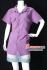 b18716 ไซส์ 3XL เสื้อเชิ๊ตคนอ้วนแขนสั้นสีม่วง แบบเรียบใส่ได้ทุกโอกาส รอบอก 50 วงแขน 24 ยาว 29 นิ้ว