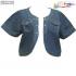 เสื้อคลุมสั้นผ้ายีนส์นิ่ม แต่งกระดุมหลอก กระเป๋าอก