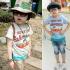 เสื้อยืดลาย เรือดำน้ำสีฟ้า
