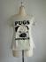เสื้อยืดสกรีนPUGS สีขาวอมเทา
