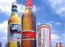 GIANT BOTTLES ADVERTISING