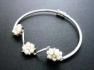 กำไลข้อมือมุกประดับเพชร 0.21 Ct. ทอง 18K WG หนัก 6.20 กรัม