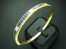 กำไลประดับพลอยไพลินและเพชร 0.30 Ct. ทอง 18K หนัก 22.3 กรัม