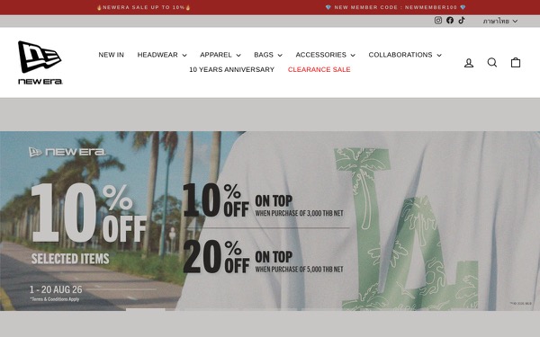 New Era Cap — Shopify website by BangkokSync